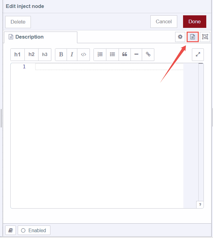 Image showing node edit property dialog's description tab Image showing node edit property dialog's description tab